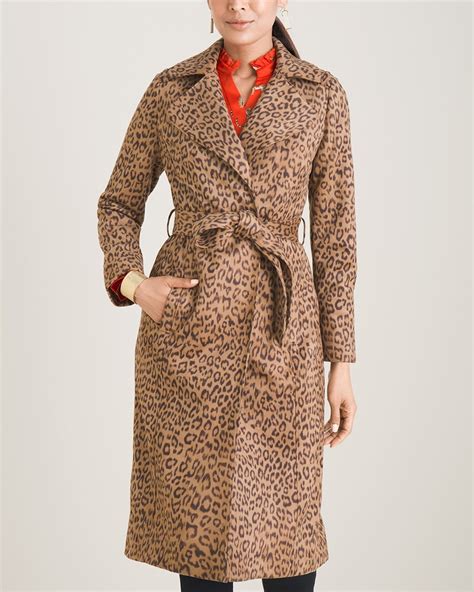 leopard lined faux suede coat